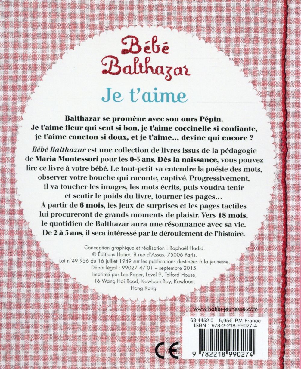 Bébé Balthazar. Je t'aime
