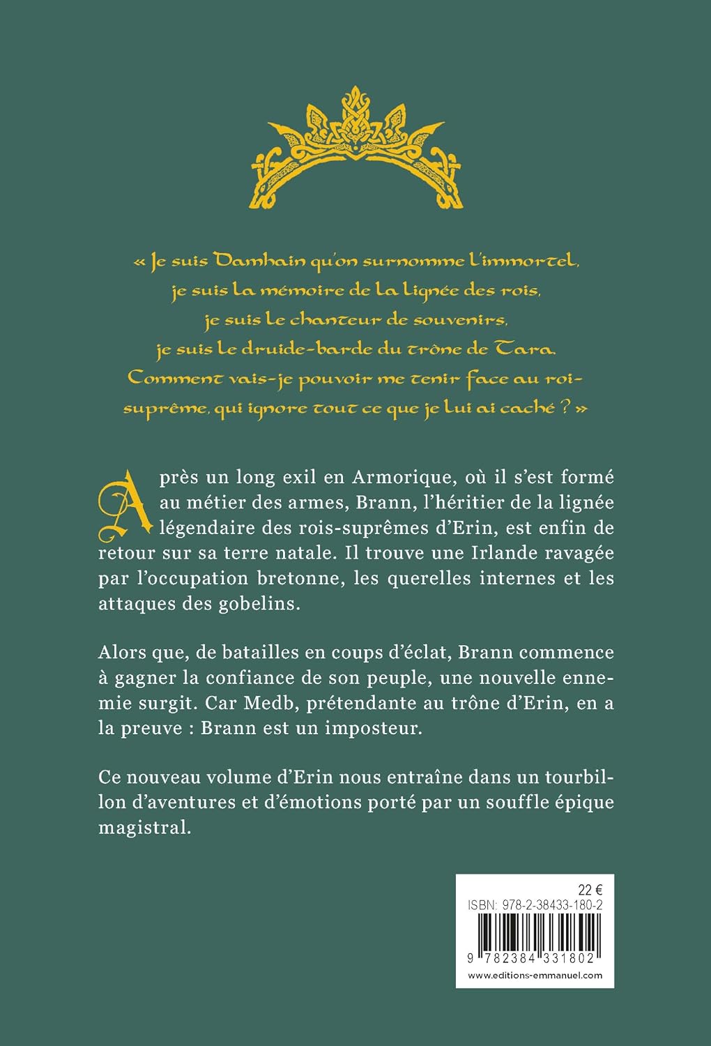 Le royaume perdu d'Erin. Vol. 2. L'imposteur