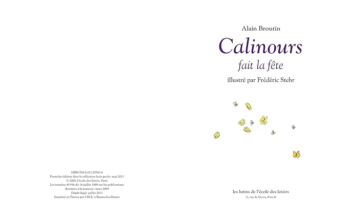 Calinours fait la fĂŞte