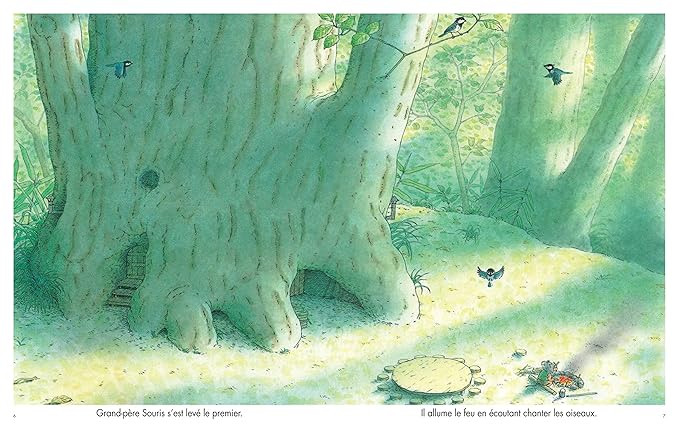 La Famille Souris. Le petit déjeuner de la famille Souris