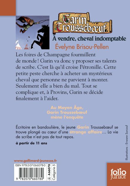 Garin Trousseboeuf. Vol. 8. A vendre, cheval indomptable
