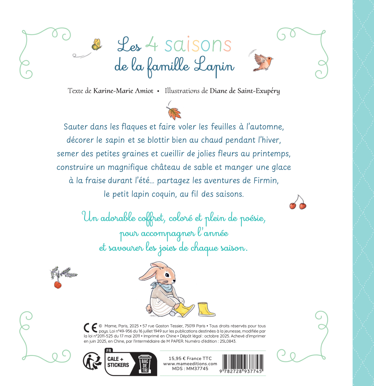 La famille lapin. Les 4 saisons de la famille lapin
