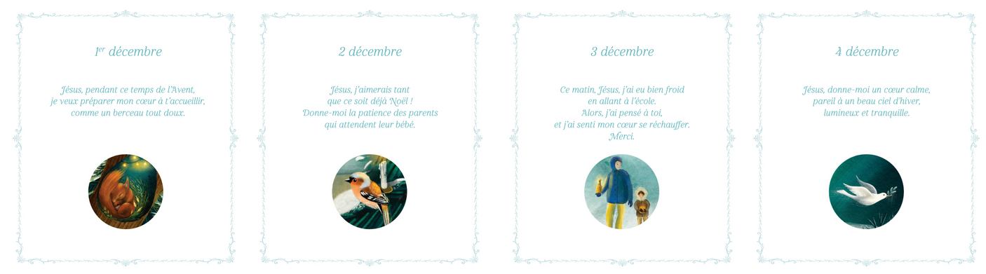 Noël sous la neige : calendrier de l'Avent