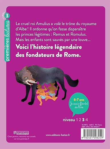 Ma première mythologie. Vol. 14. Remus et Romulus, les fils de la louve