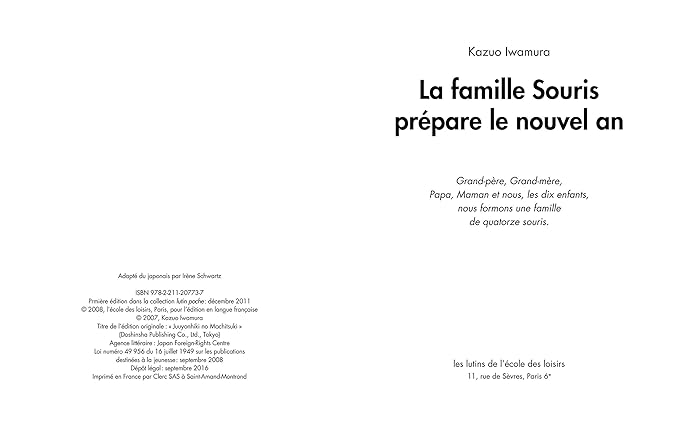 La Famille Souris. La Famille Souris prépare le Nouvel An