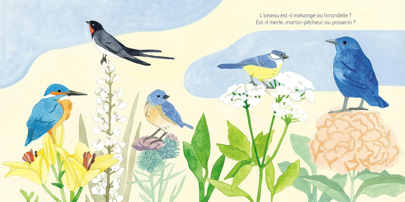 Un oiseau, une fleur