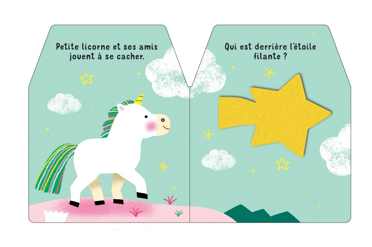 Cache-cache petite licorne