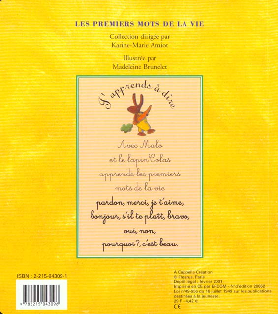 J’apprends à dire... Bonjour