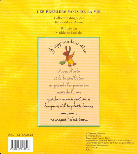 J’apprends à dire... Bonjour