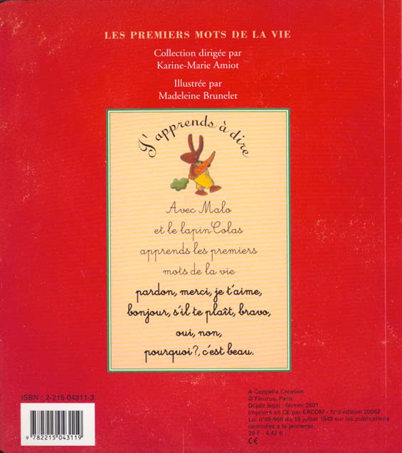 J'apprends à dire... Merci