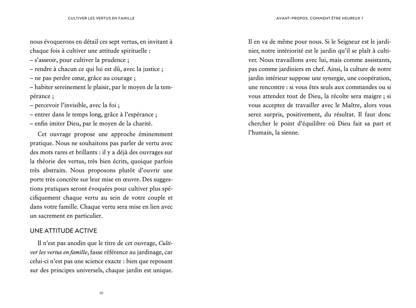 Cultiver les vertus en famille