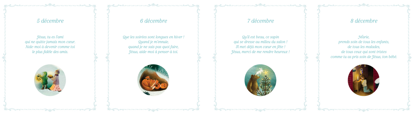 Noël sous la neige : calendrier de l'Avent
